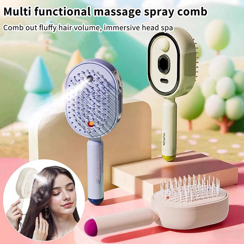 Hair Care Spray - Multifunctional Massage Comb,Electric Spray Air Cushion