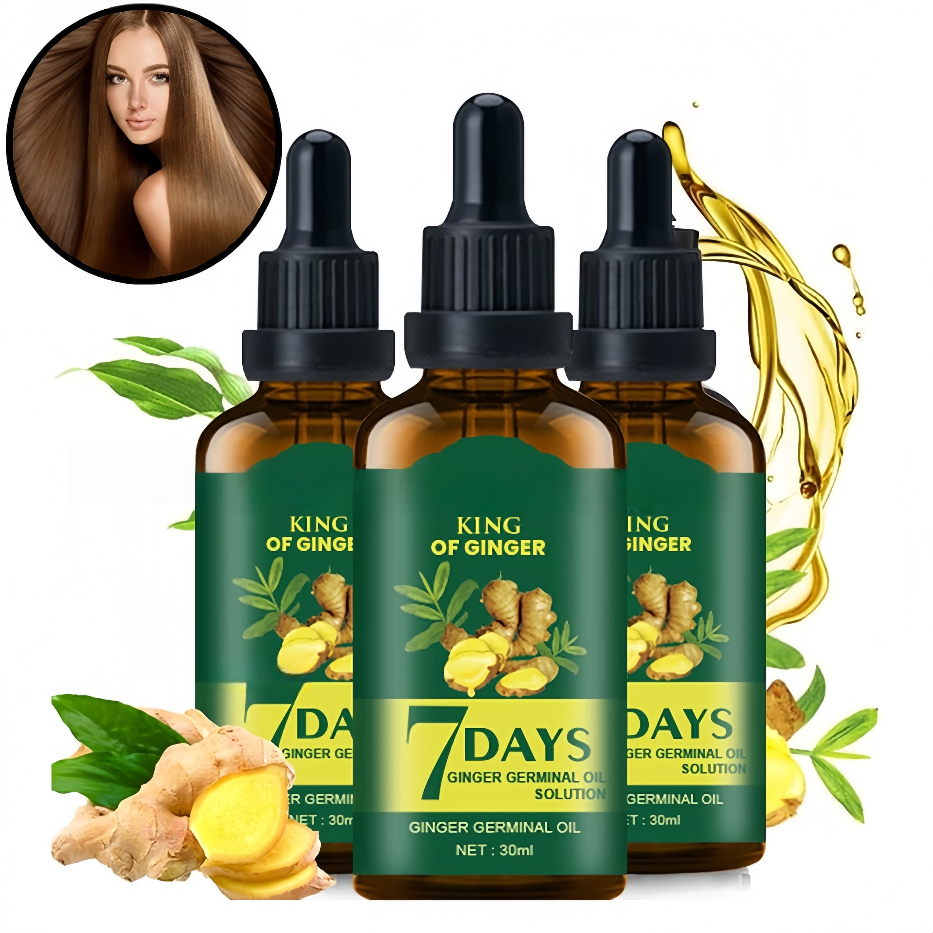 Hair Care Vitamin - Hair Growth Oil Ginger Biotin Serum