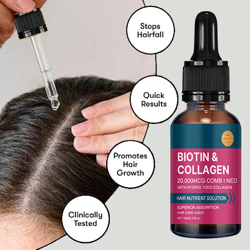 Hair Care Vitamin - Biotin Collagen Hair Care Essential Oil,