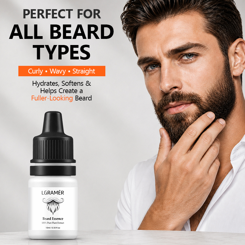 Hair Growth Serum Oil - Men's Beard Growth Serum Nourish Facial