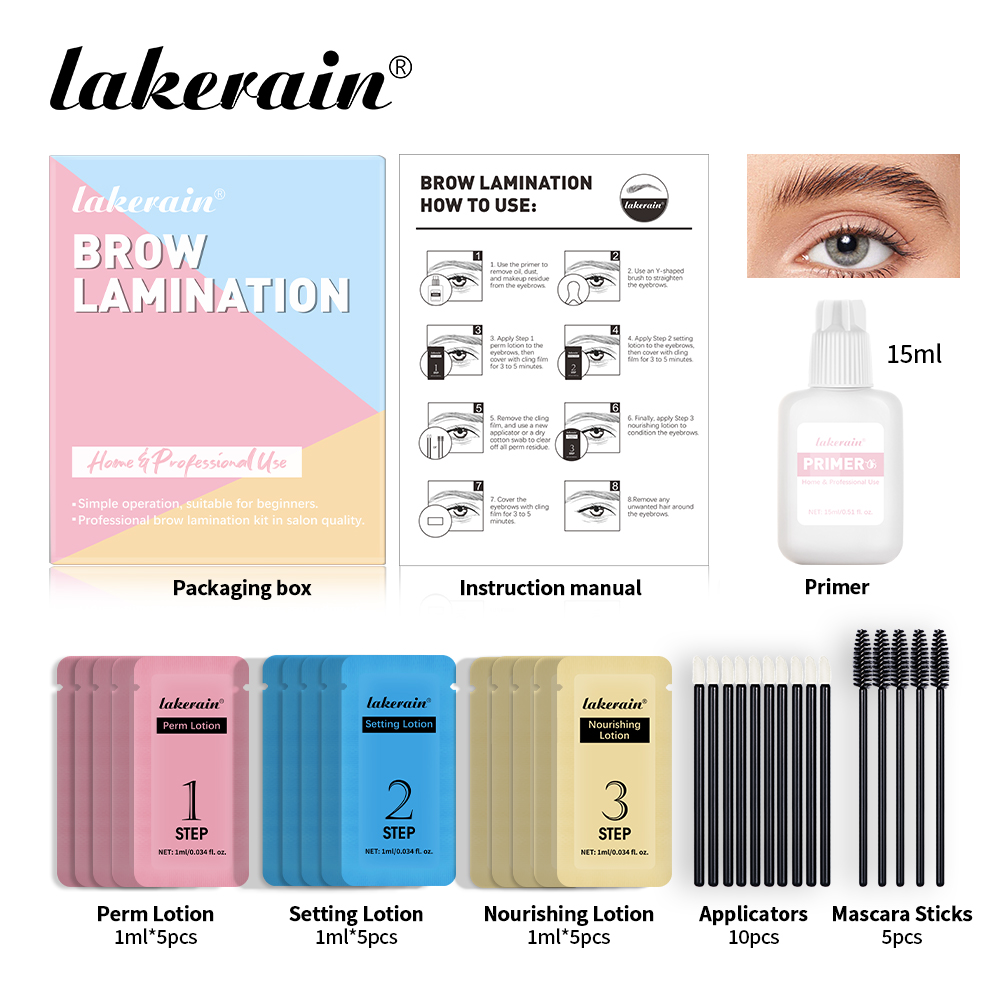 New Professional Brow Perm Set - đánh giá và giá Keratin Treatment Set