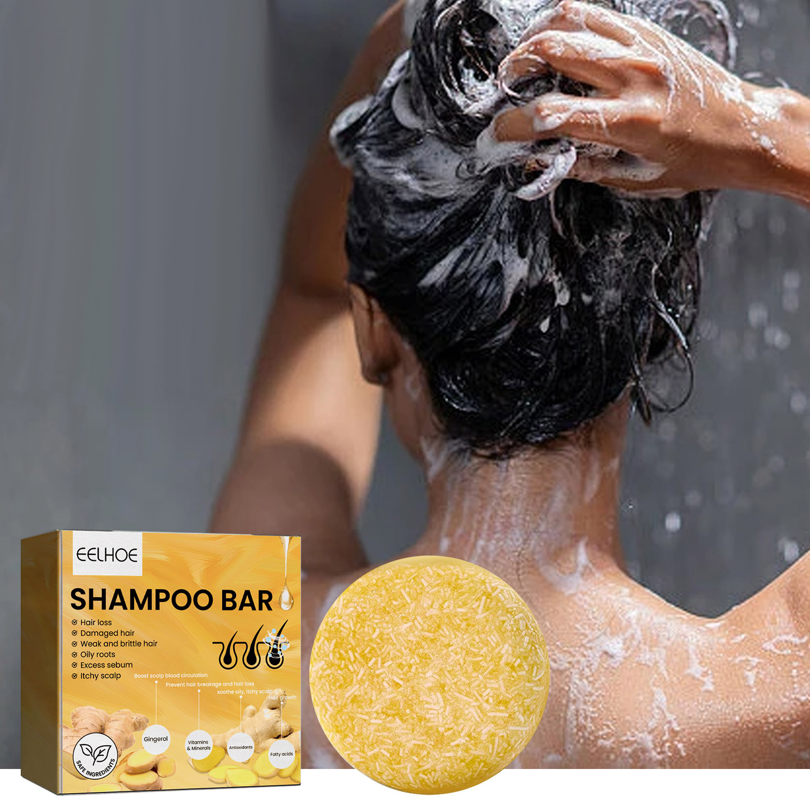 Natural Ginger Hair Shampoo Ba - đánh giá và giá Hair Care Natur