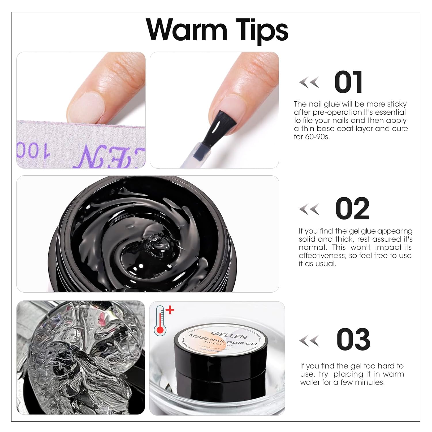 GELLEN Nail Solid Glue Builder - đánh giá và giá Hair Care Gel