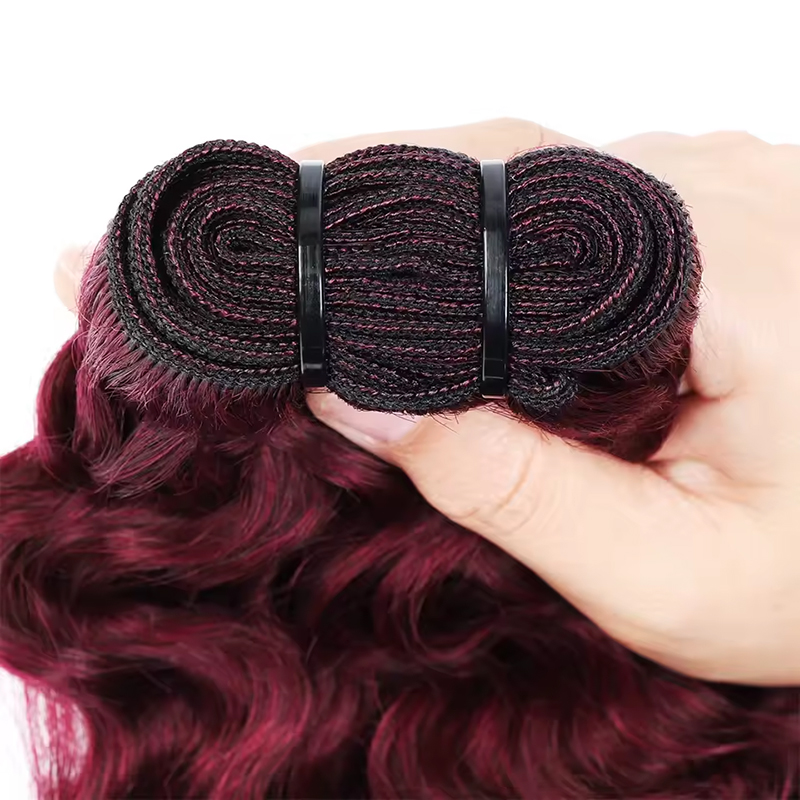 99J Burgundy Burmese Curly Bun - đánh giá và giá Hair Care Women