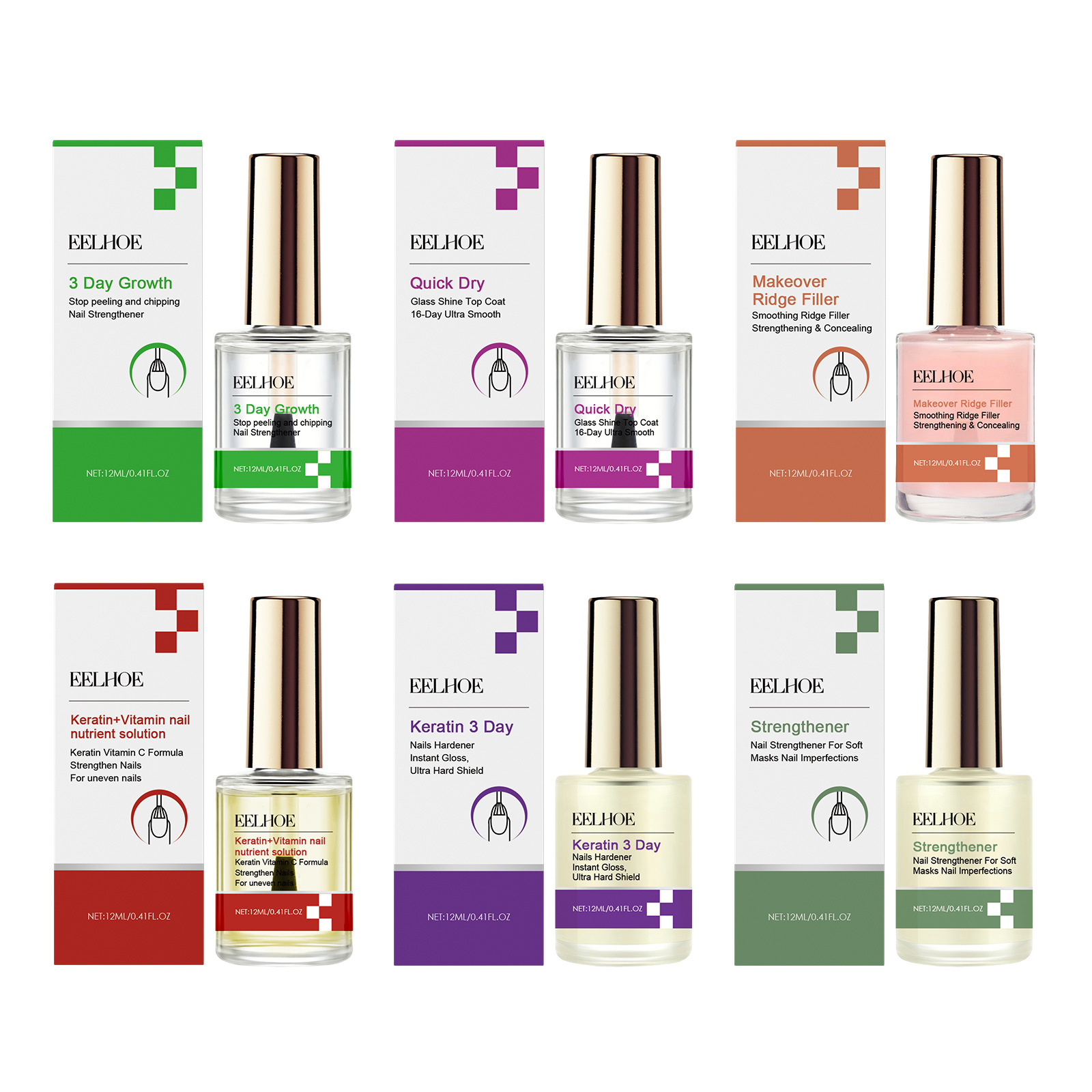 EELHOE 3 Days Keratin Nail Rep - đánh giá và giá Keratin Treatment Set
