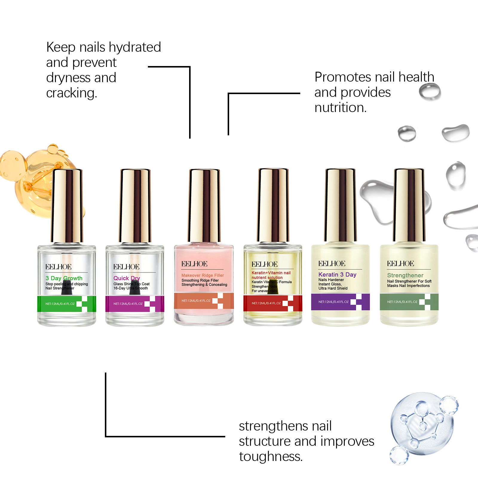EELHOE 3 Days Keratin Nail Rep - đánh giá và giá Keratin Treatment Set