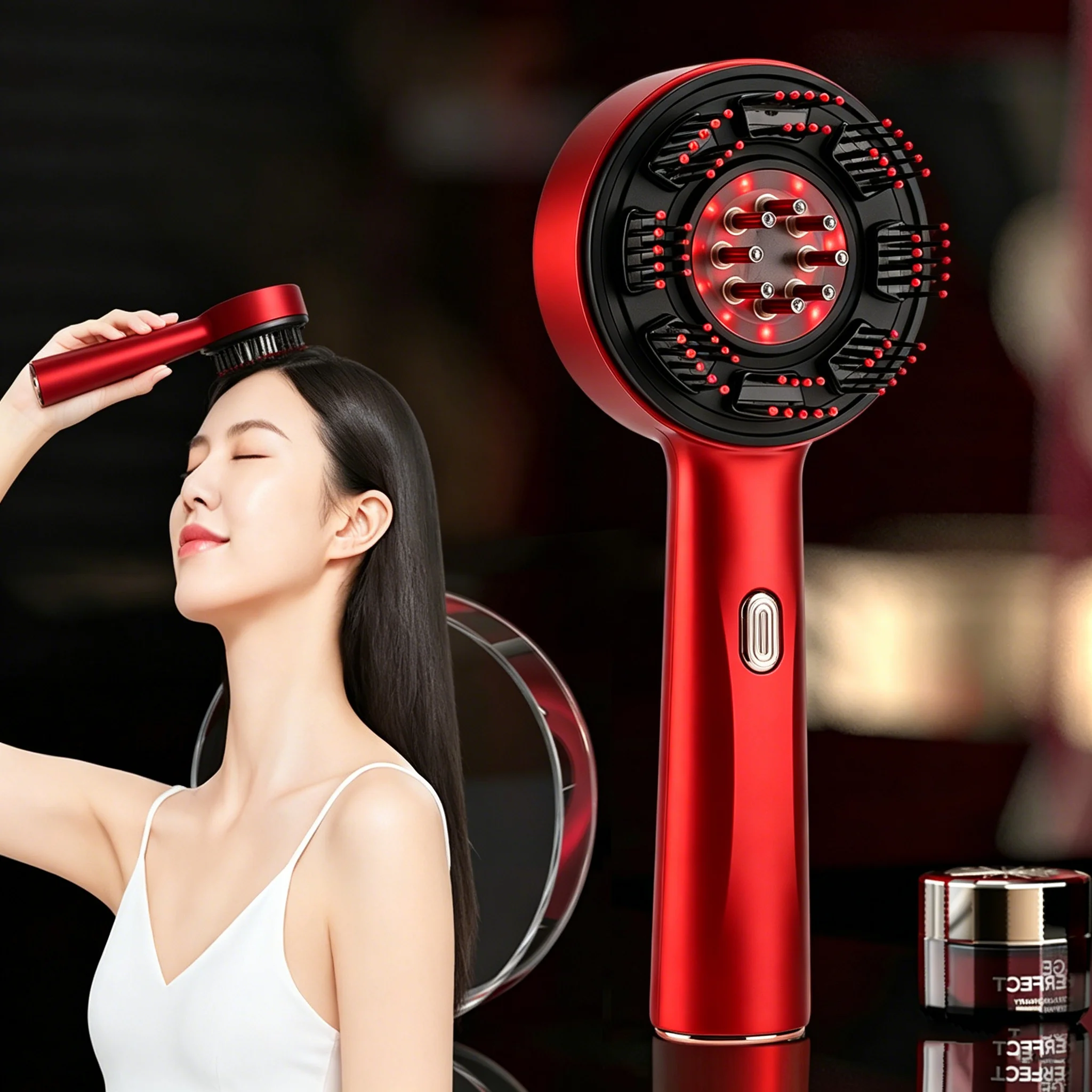 Electric Massage Comb Portable - đánh giá và giá Hair Growth Serum Oil