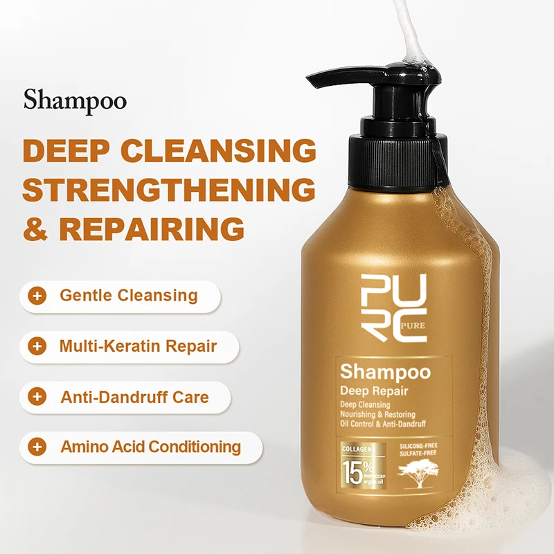 PURC Morocco Argan Oil Shampoo - đánh giá và giá Keratin Treatment Set