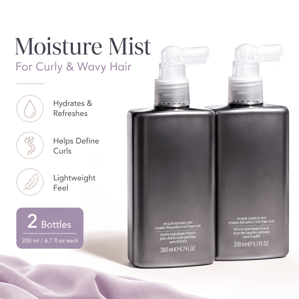Curl Care Moisture Spray, Ligh - đánh giá và giá Hair Care For Wavy Hair