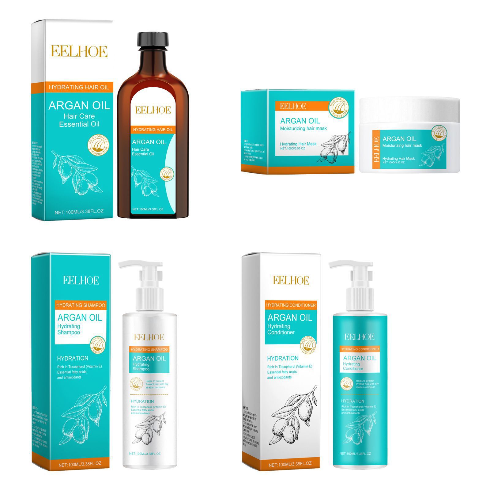 EELHOE Moroccan Argan Oil Kera - đánh giá và giá Keratin Treatment Set