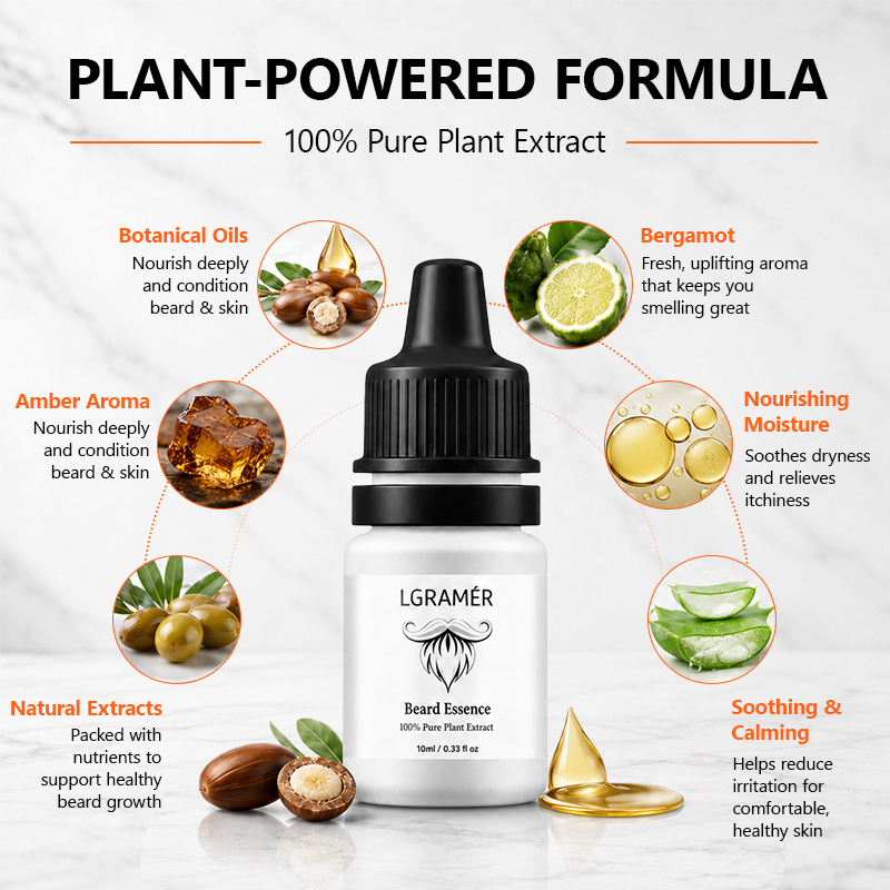 Men's Beard Growth Serum Nouri - đánh giá và giá Hair Growth Serum Oil