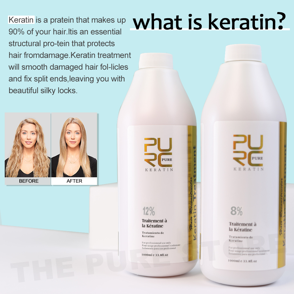 PURC 8% Keratin Smoothing Trea - đánh giá và giá Hair Care With Protein