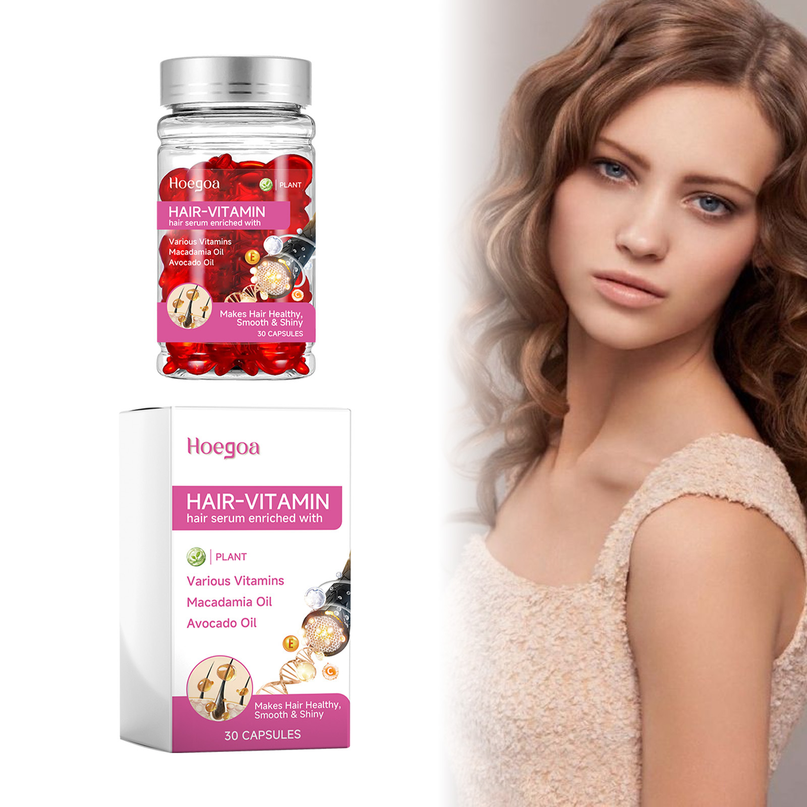 Vitamin Hair Growth Serum Caps - đánh giá và giá Hair Growth Serum Oil