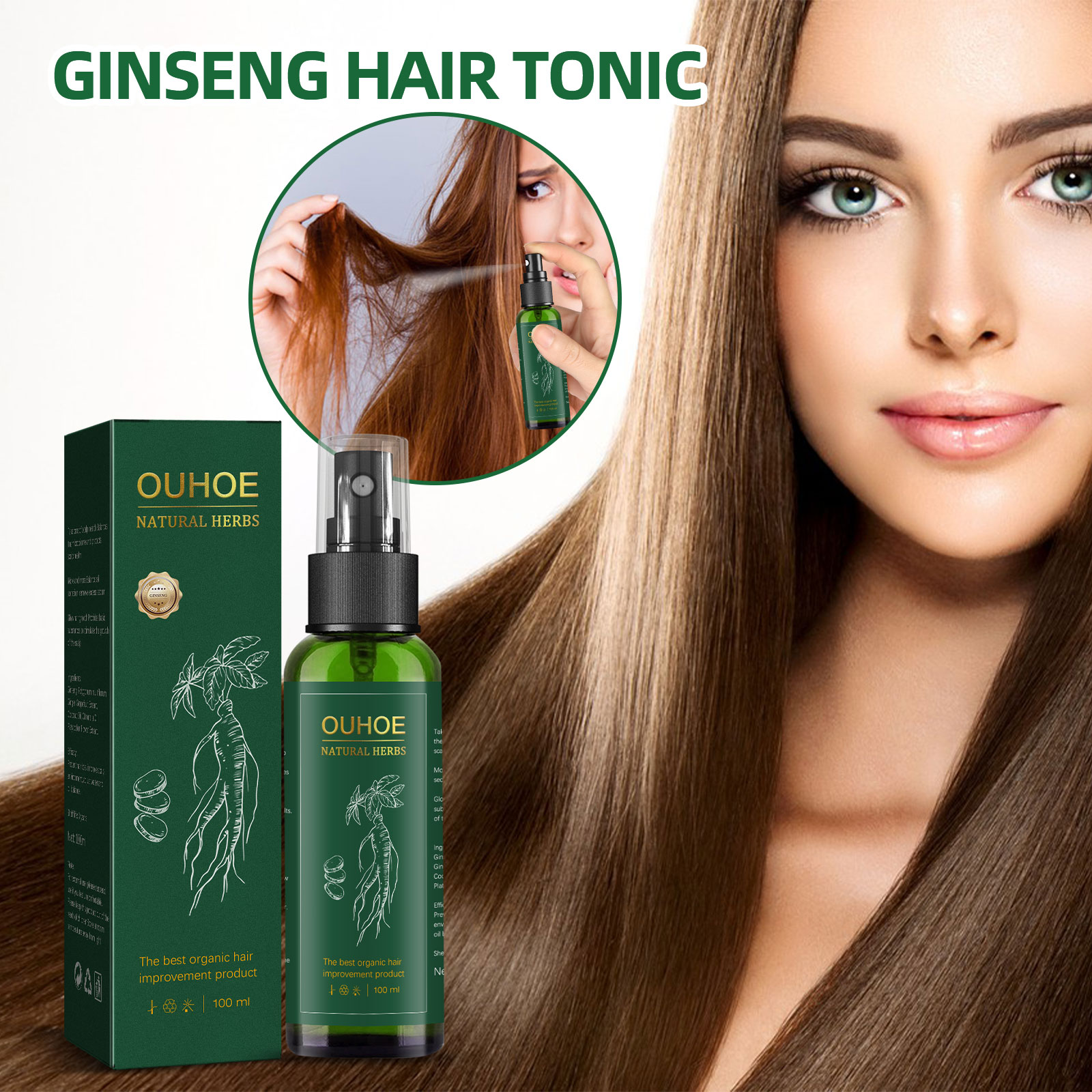 Natural Herbal Ginseng Hair Ca - đánh giá và giá Hair Care Ginseng