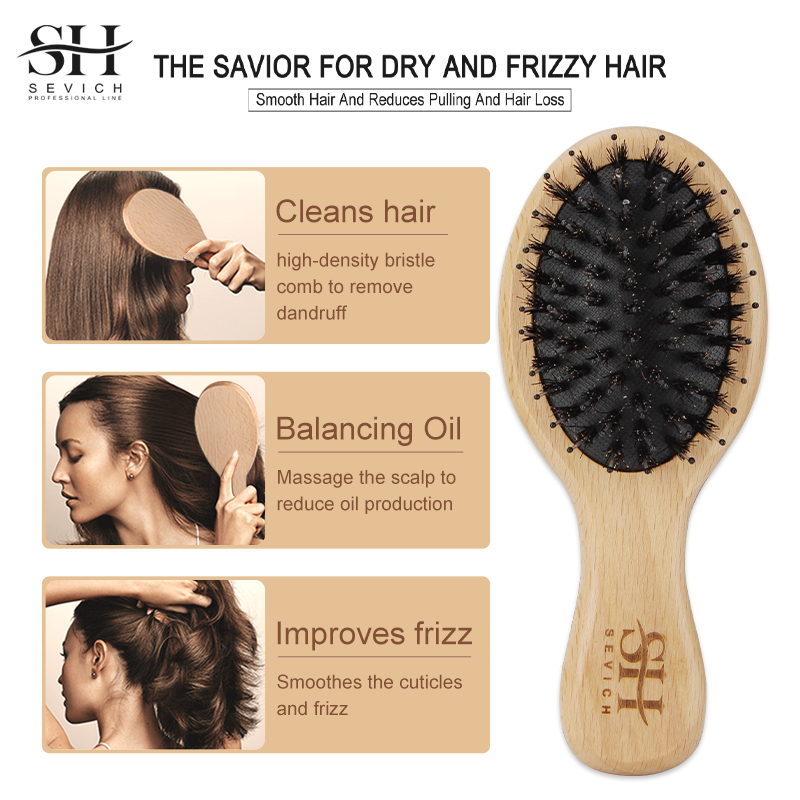 Natural Boar Bristle Hair Fluf - đánh giá và giá Hair Care Natur