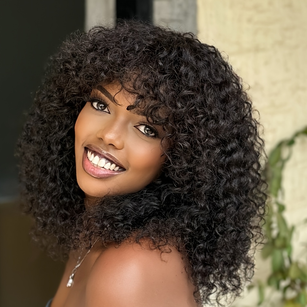 200% Density Human Hair Curly  - đánh giá và giá Hair Care Women