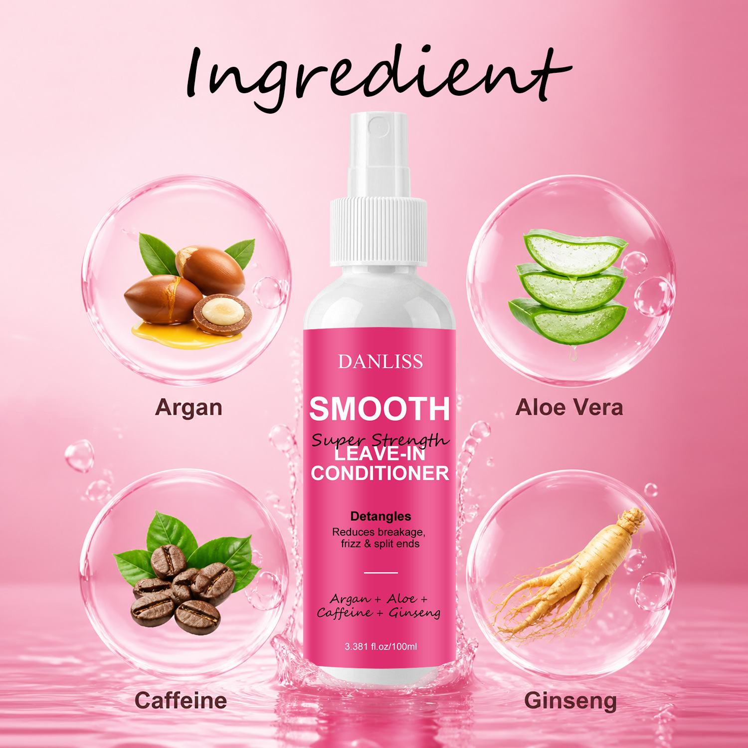 Smooth Super Strength Leave-In - đánh giá và giá Hair Care Ginseng