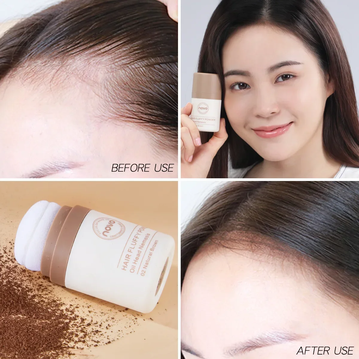Novo Hair Pluffy Powder - Oil  - đánh giá và giá Hair Care Women