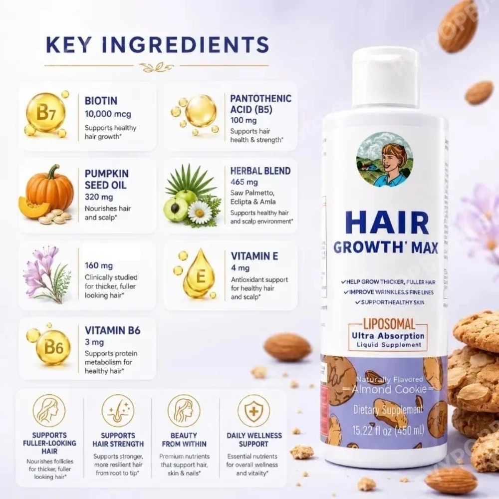 Liposomal Hair Growth Liquid,  - đánh giá và giá Hair Growth Serum Oil