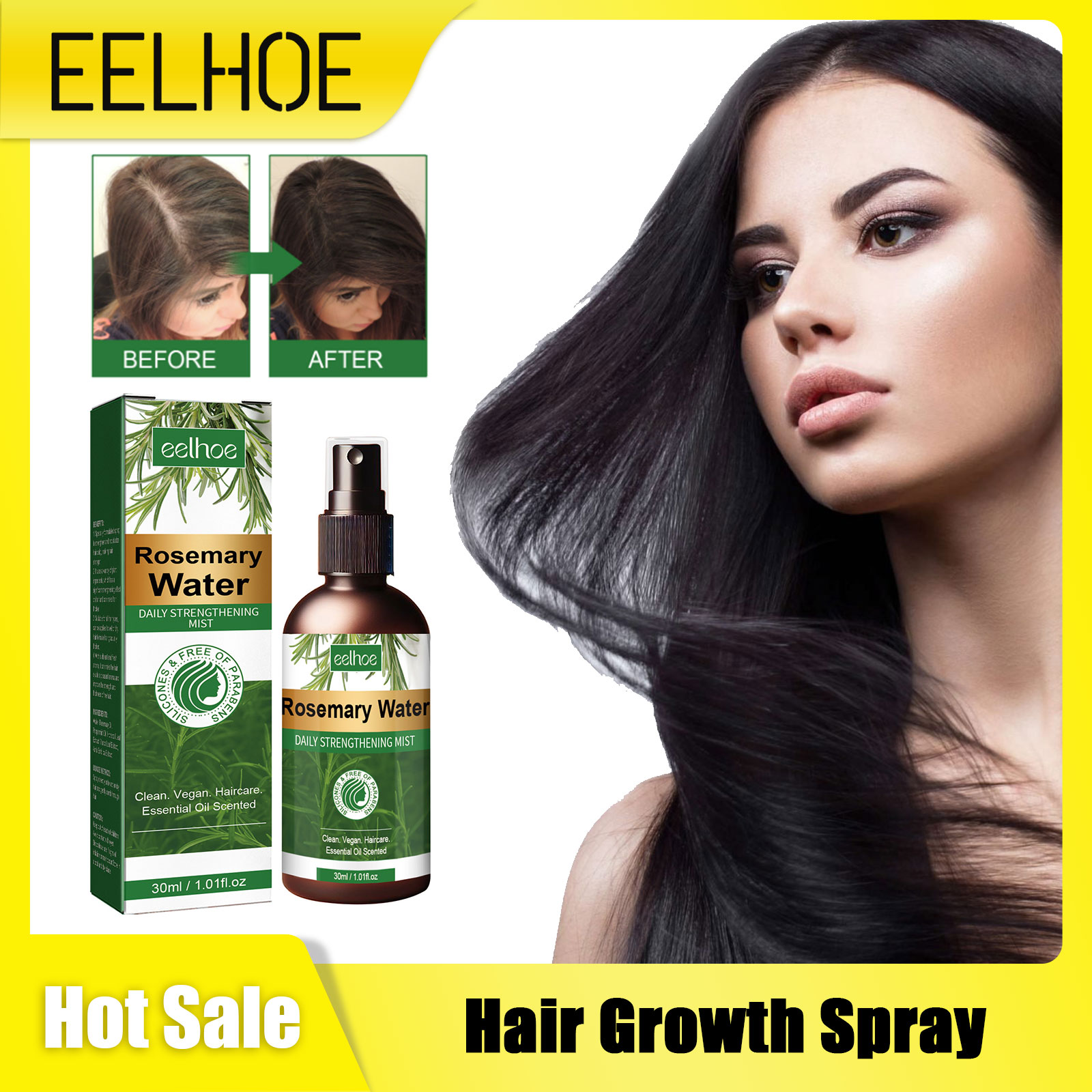 Rosemary Spray for Hair Nouris - đánh giá và giá Hair Care Natur