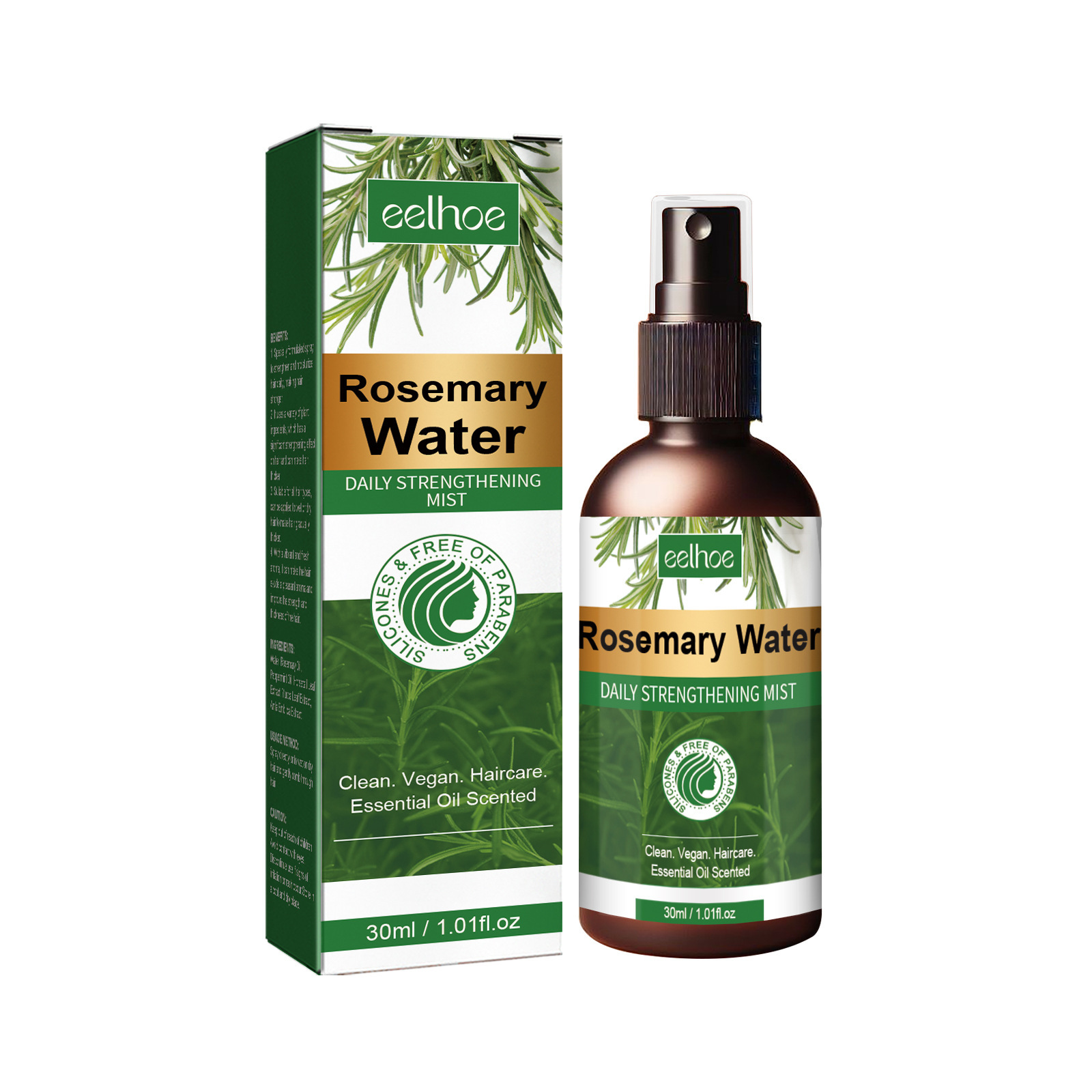 Rosemary Spray for Hair Nouris - đánh giá và giá Hair Care Natur